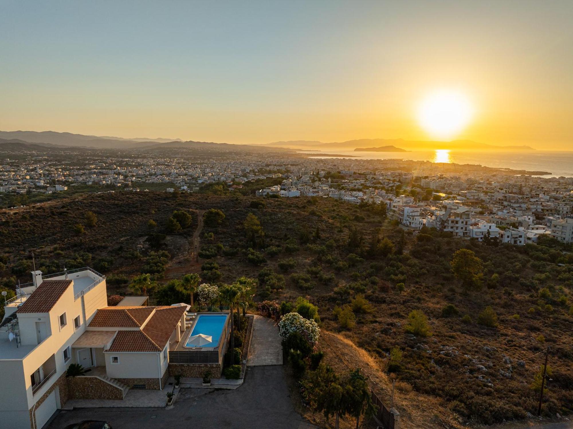 Karmilos Hill Villa Chania  Ngoại thất bức ảnh