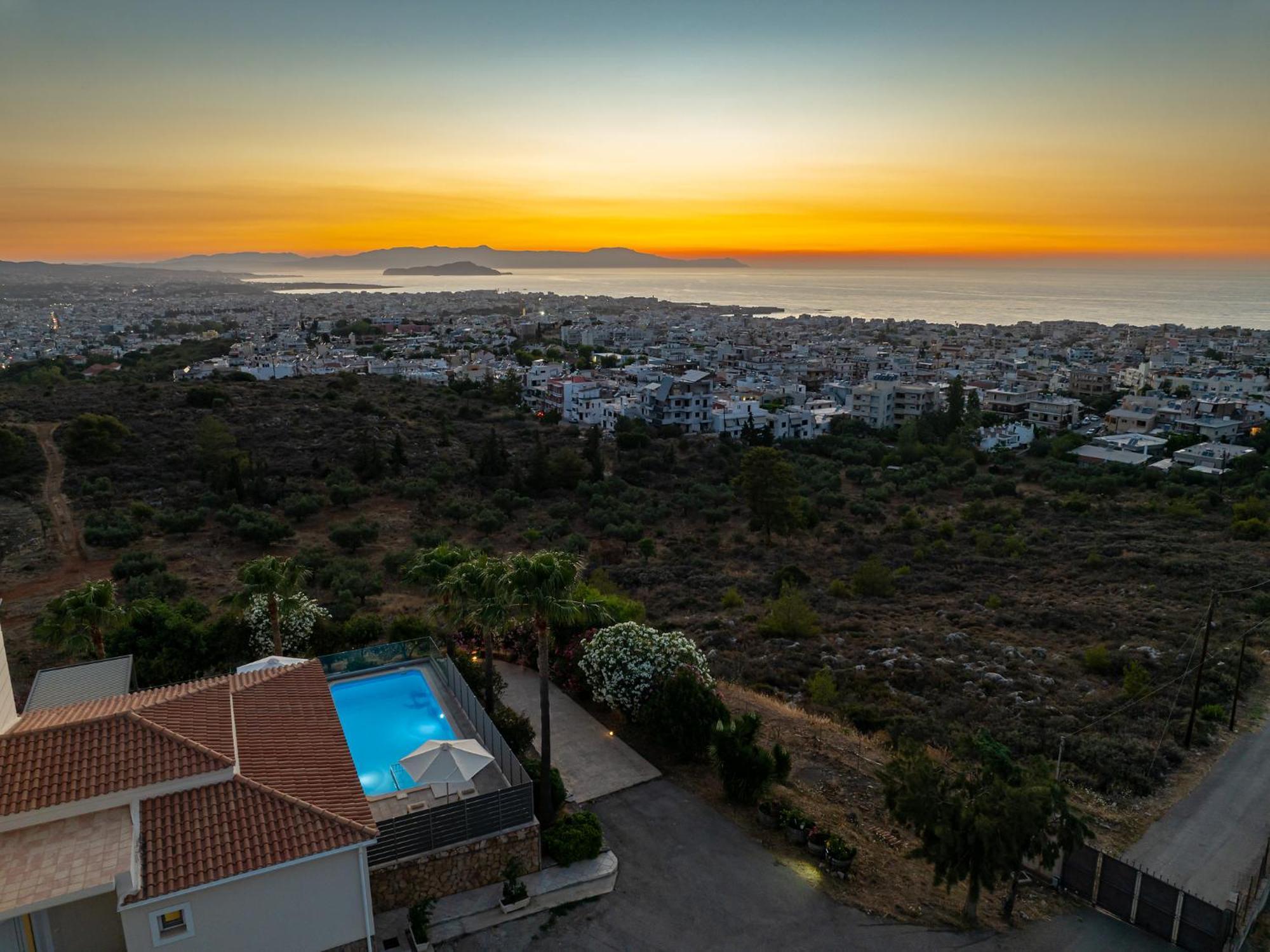 Karmilos Hill Villa Chania  Ngoại thất bức ảnh