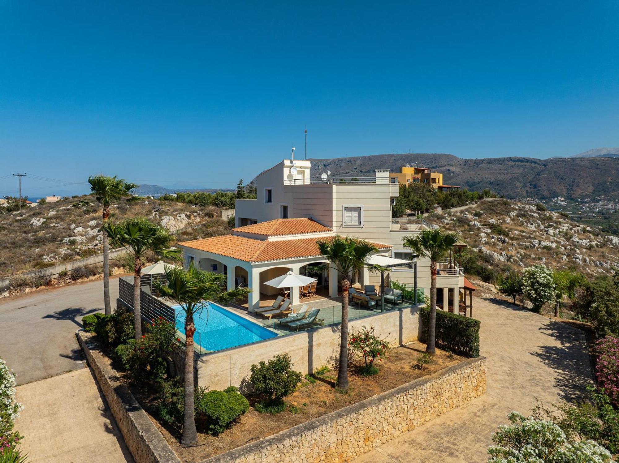 Karmilos Hill Villa Chania  Ngoại thất bức ảnh